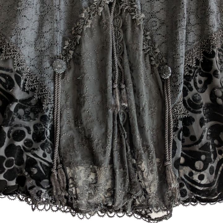 Martin McCrae Velvet and Lace Maxi Skirt Size XS