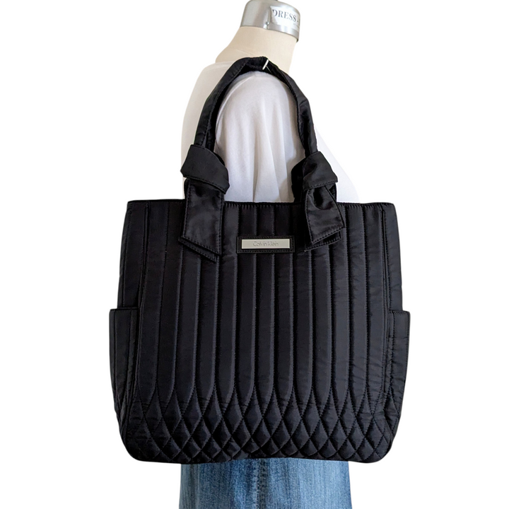 Calvin Klein Quilted Nylon Tote