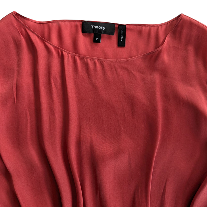 Theory Silk Blouse Size Small