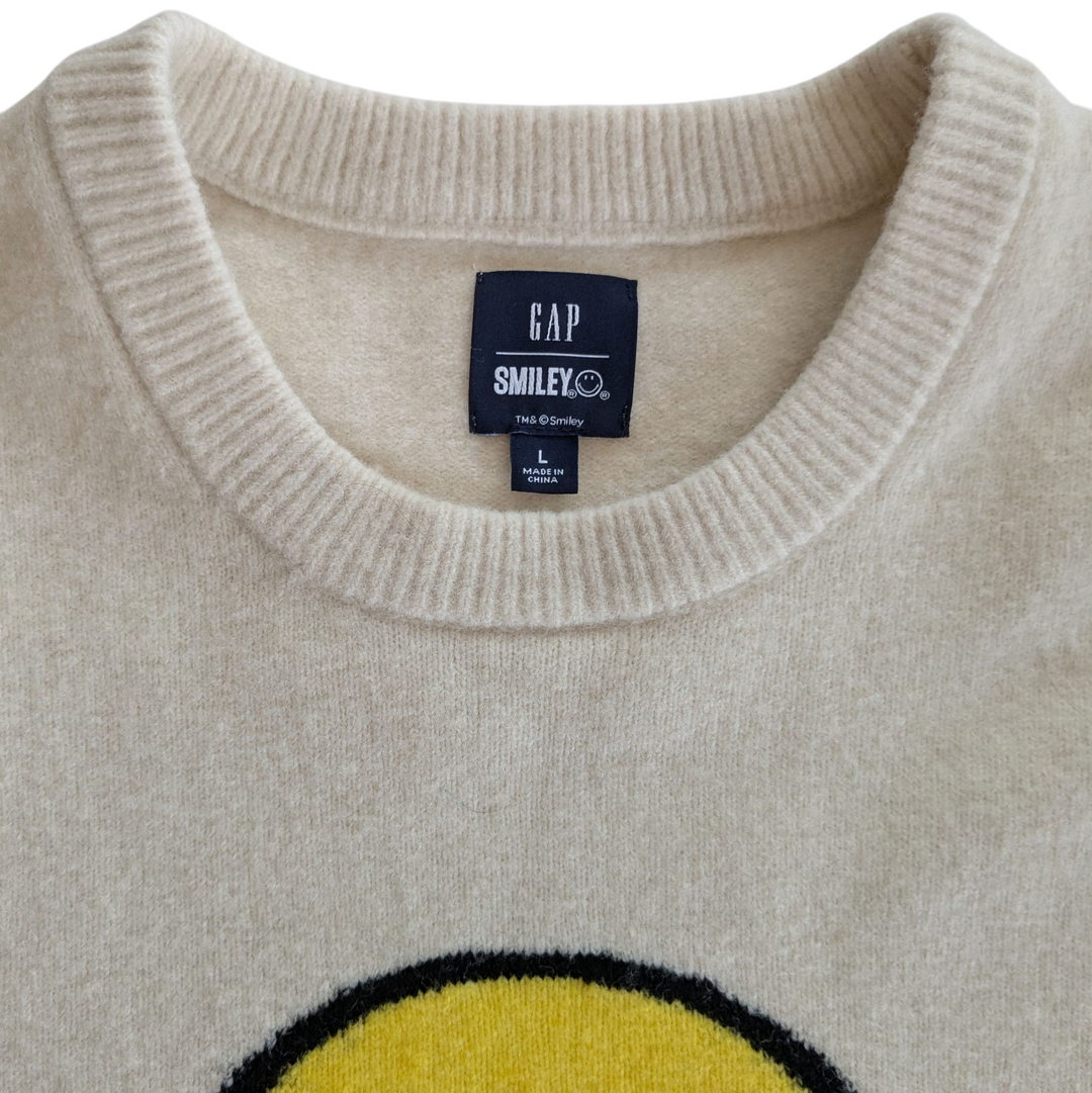 GAP Smiley Face Sweater Men's Size Large