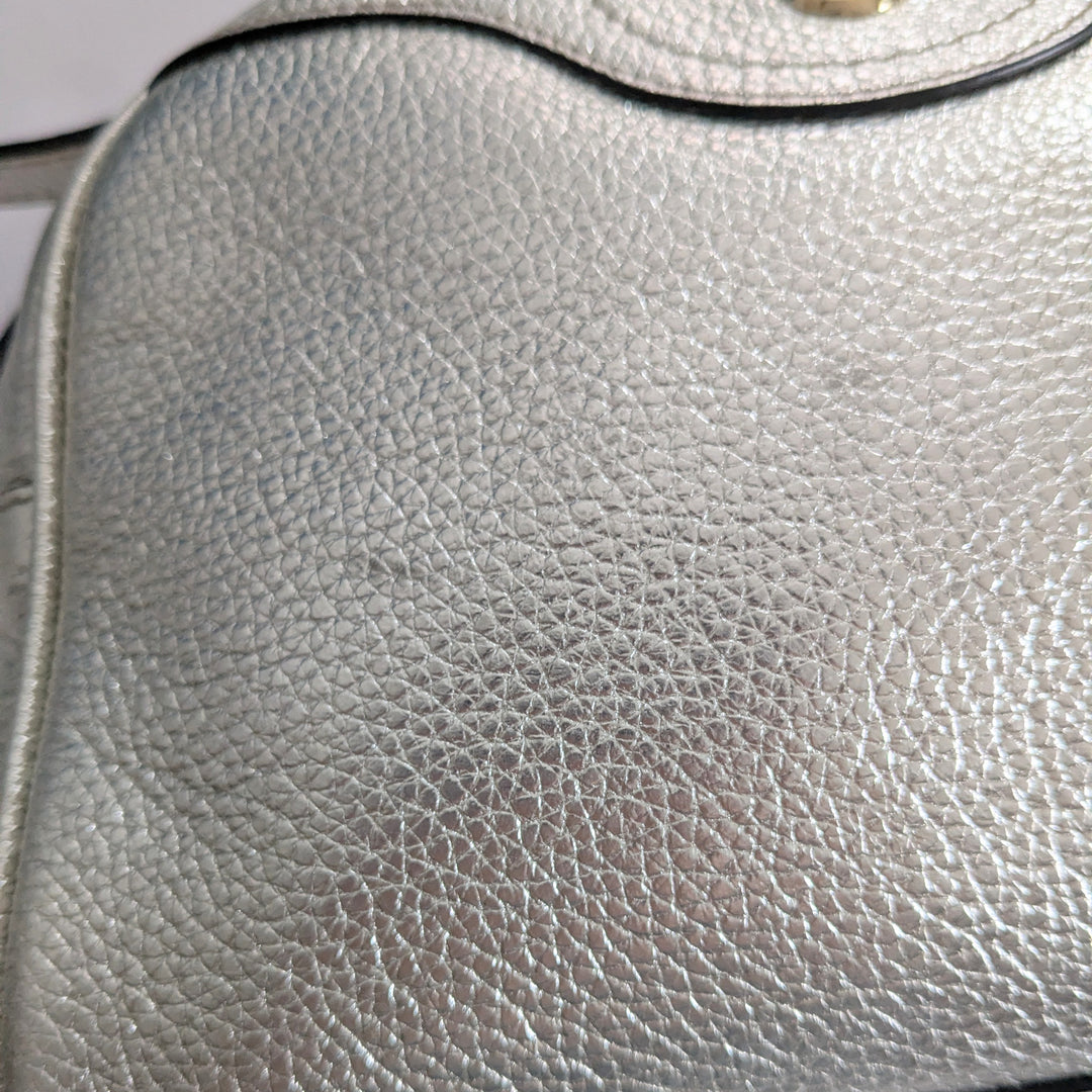 Salvatore Ferragamo Ganini Silver Crossbody Bag
