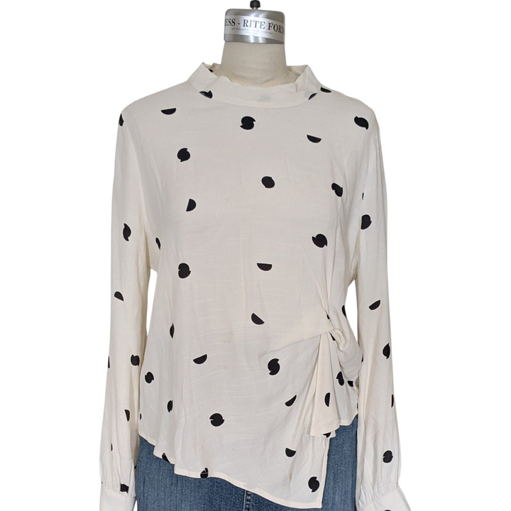 ASTR Polka Dot Blouse Size Large