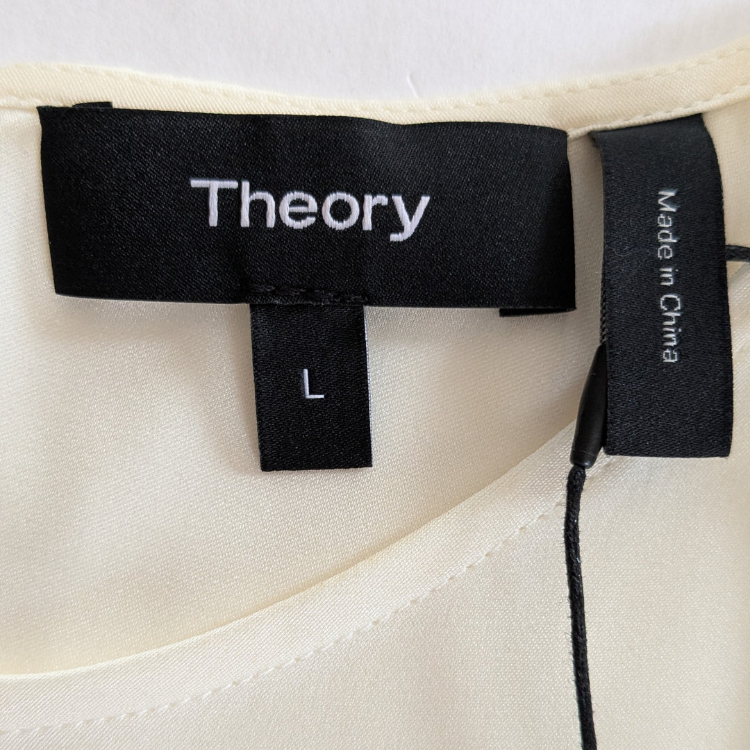Theory Bringam Silk Stretch Shell Size Large NWT