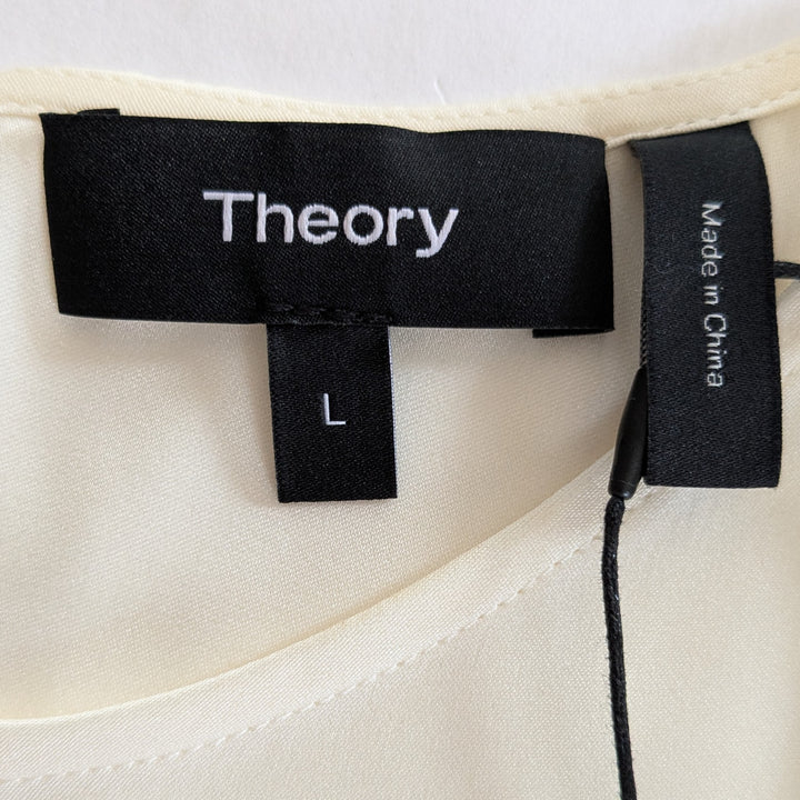Theory Bringam Silk Stretch Shell Size Large NWT