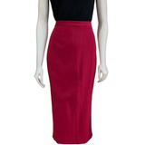 Dsquared 2 Red Midi Pencil Skirt Size 44