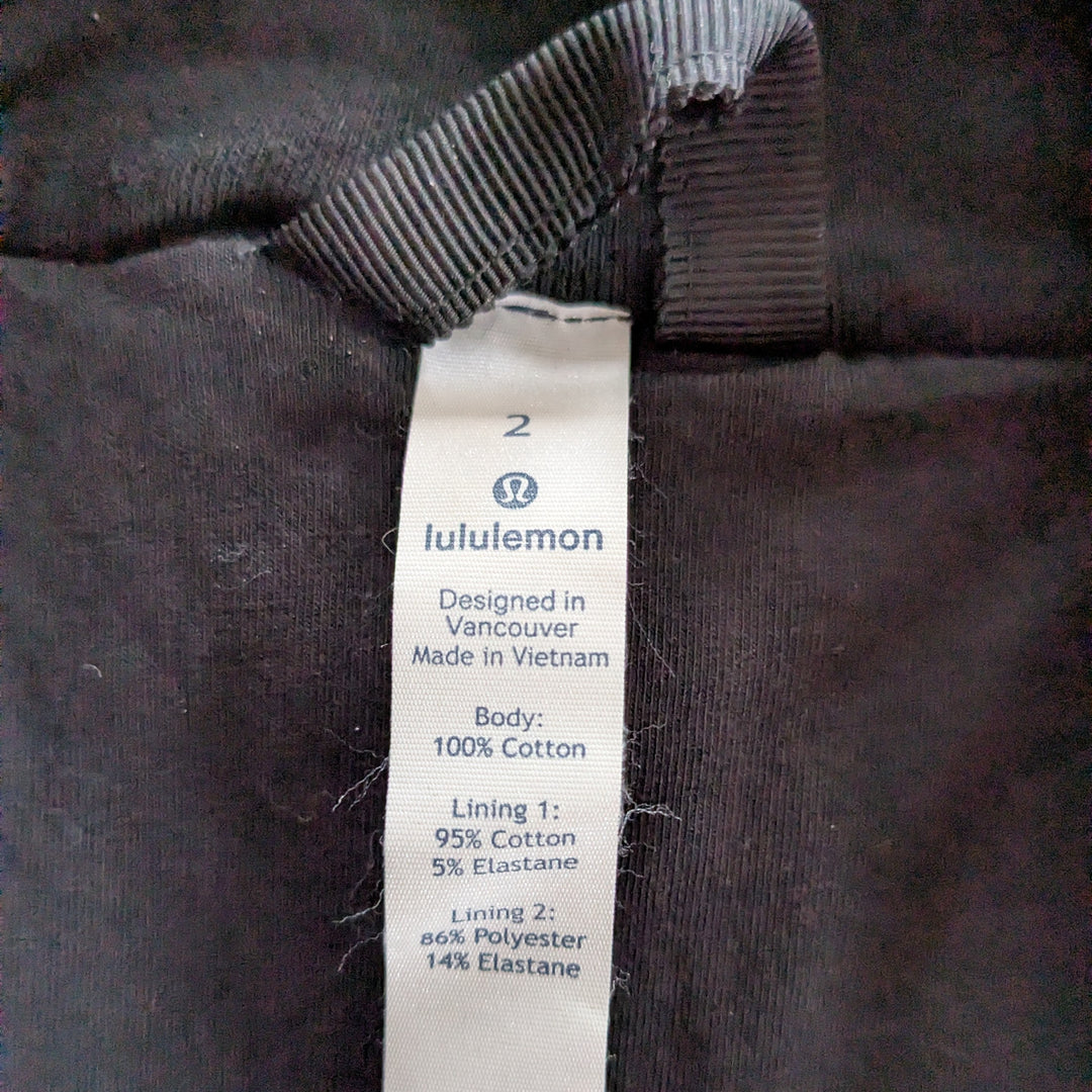 Lululemon Quilted Pullover Black Size 2