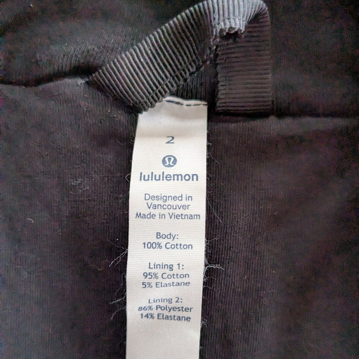 Lululemon Quilted Pullover Black Size 2
