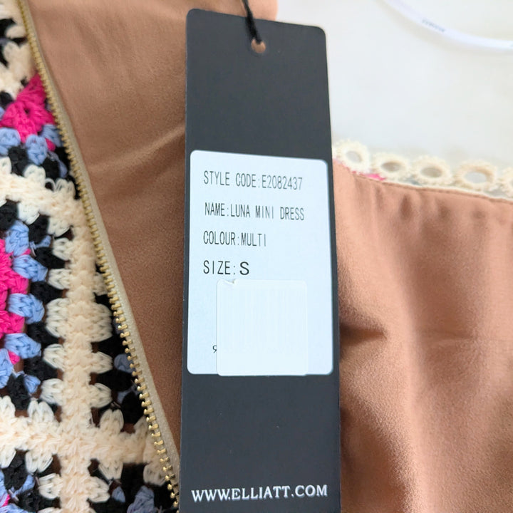 Elliatt Luna Crochet Mini Dress Size Small NWT