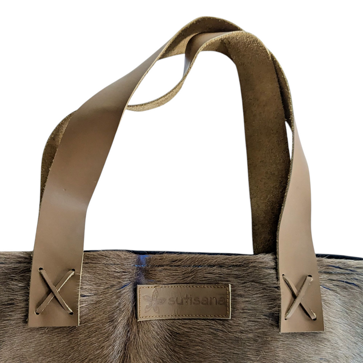 SutiSana Frank Road Cowhide Tote Bag