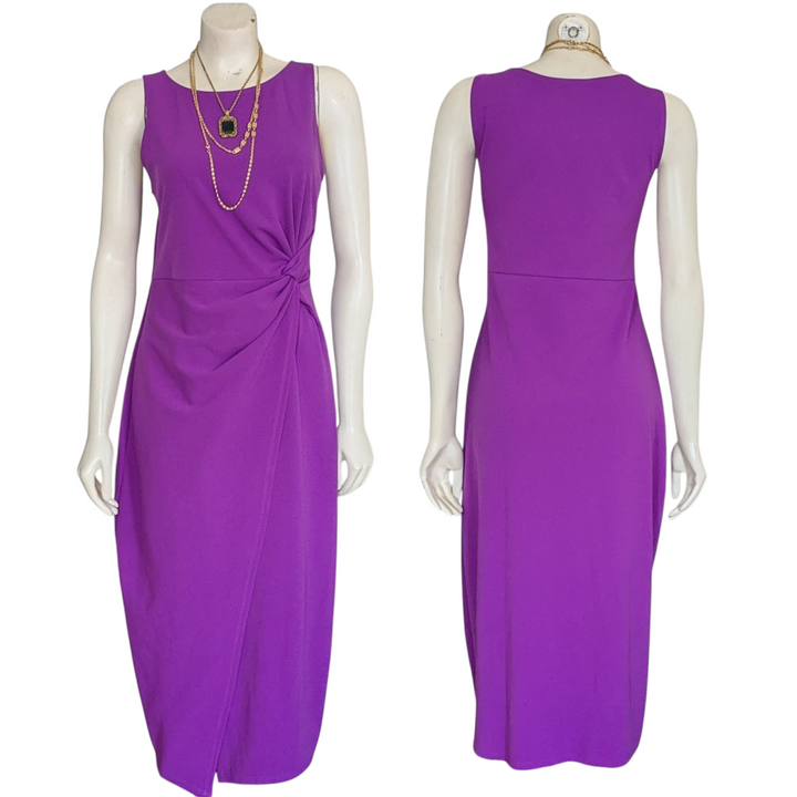 Guess Purple Sheath Dress Size Large
