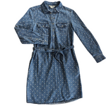 Boden Chambray Shirt Dress Size 2P