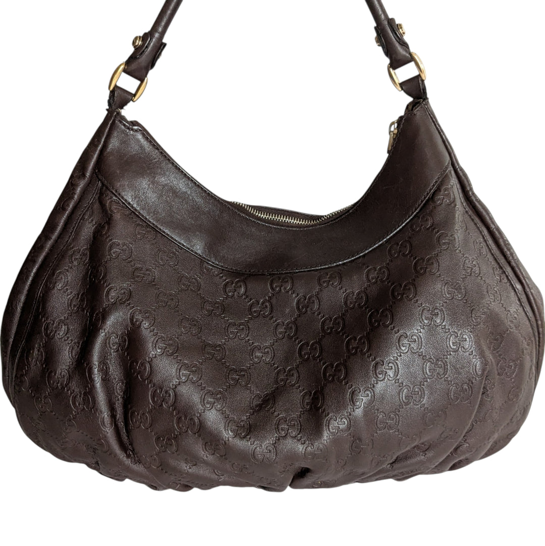 Gucci Guccissimo GG Signature Abbey D Ring Shoulder Bag