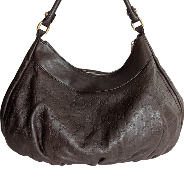 Gucci Guccissimo GG Signature Abbey D Ring Shoulder Bag