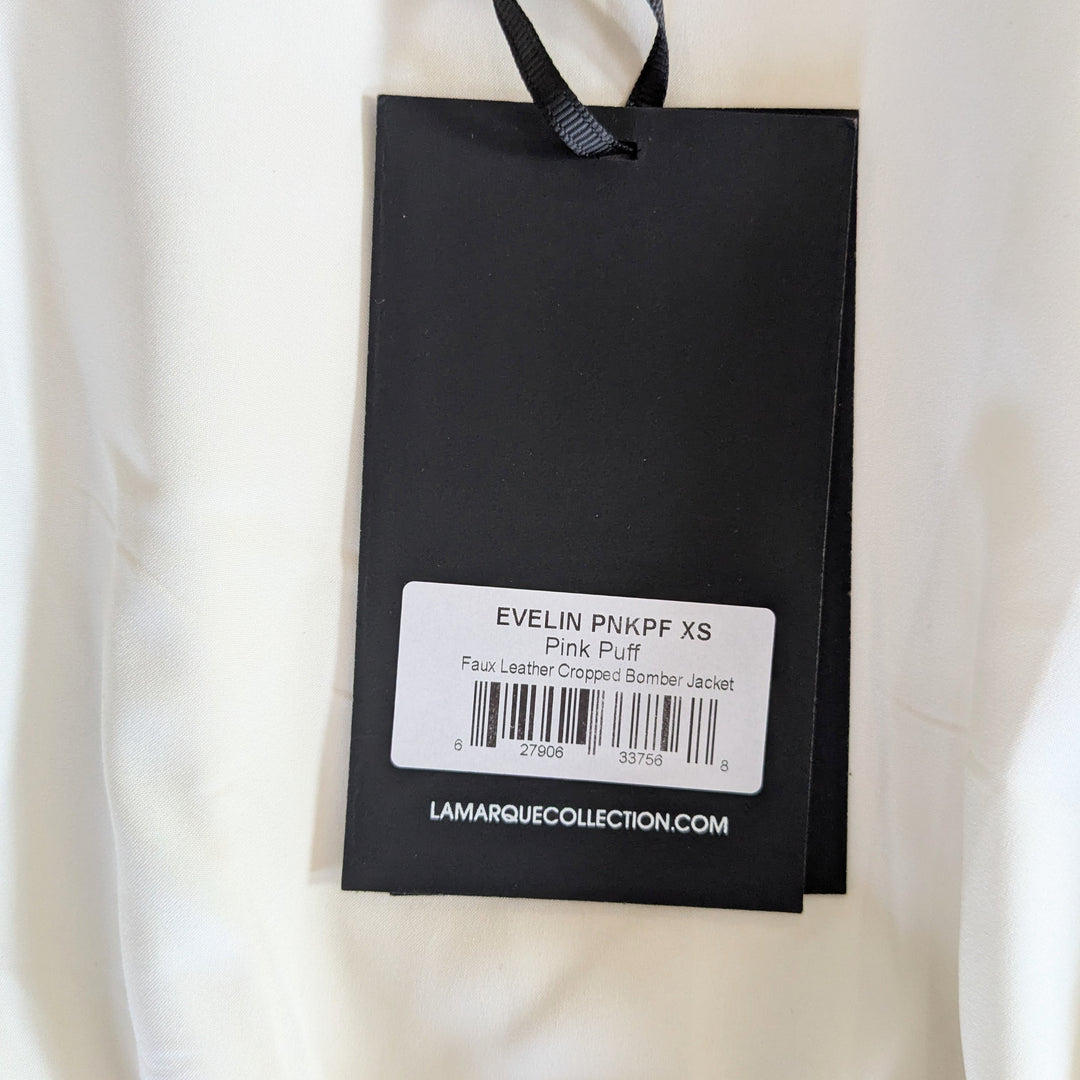 LAMARQUE Faux Leather Bomber Jacket Size XS