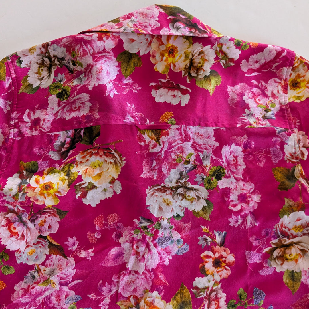 L'Agence Silk Blouse Size XS Tall
