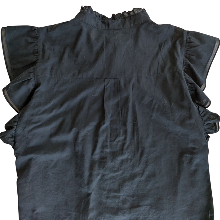 Veronica Beard Navy Blouse Size Large
