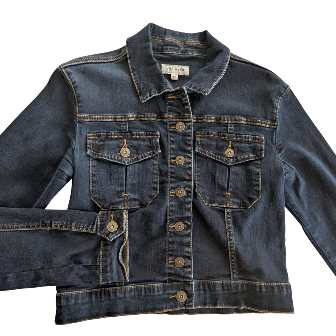 Lila Ryan Denim Jacket Size XS