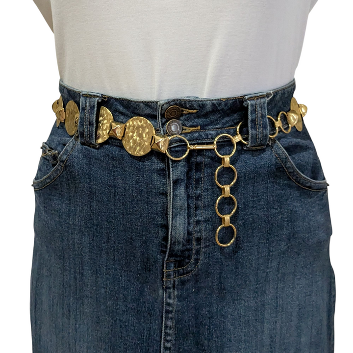 Vintage Gold Disk Belt