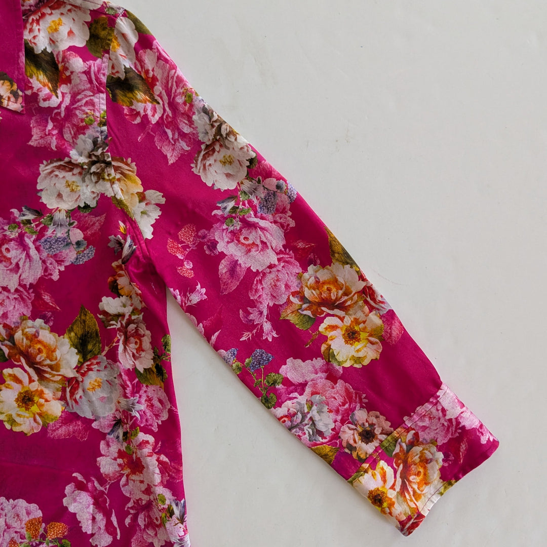 L'Agence Silk Blouse Size XS Tall