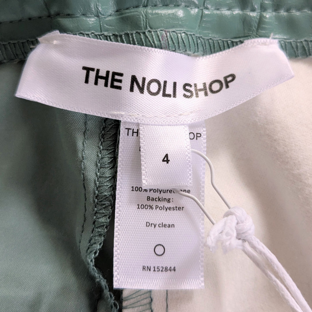 The Noli Shop Faux Croco Pants Size 4
