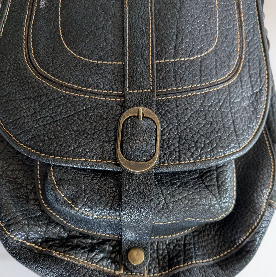 Patricia Nash Leather Saddle Bag