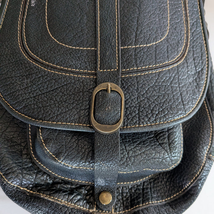 Patricia Nash Leather Saddle Bag