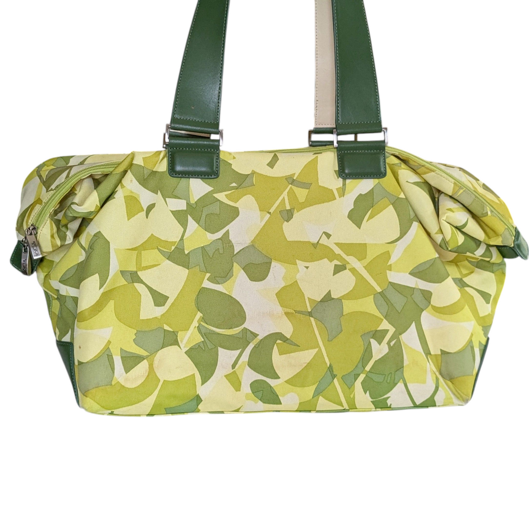 Tumi Canvas and Leather Weekend Bag