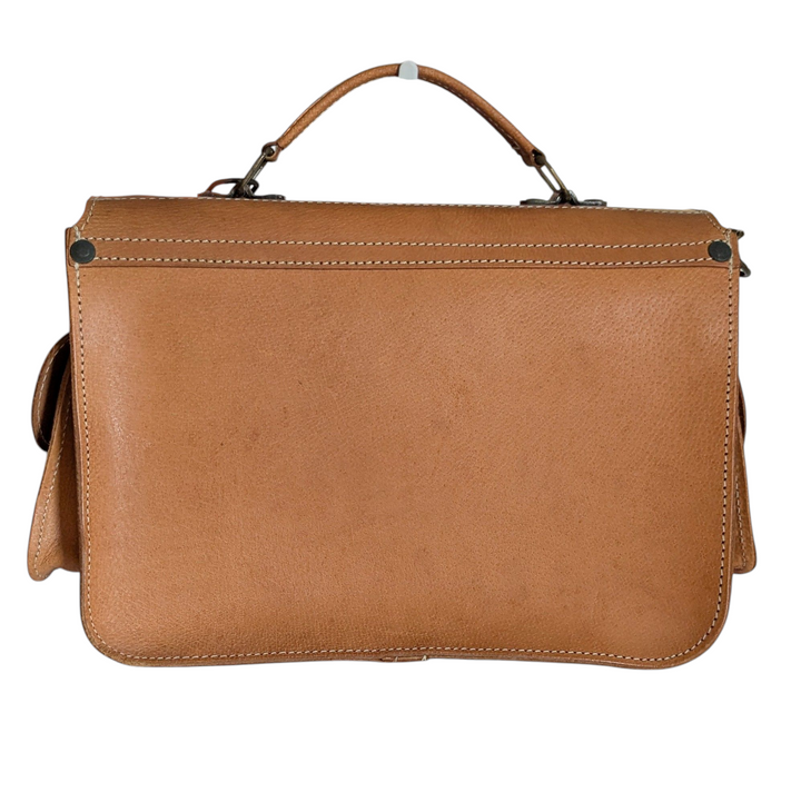 Greek Leather Convertible Messenger Bag