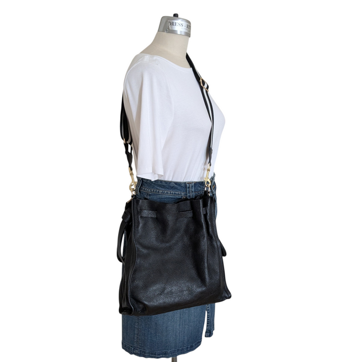 Tamara Mellon Leather Drawstring bag