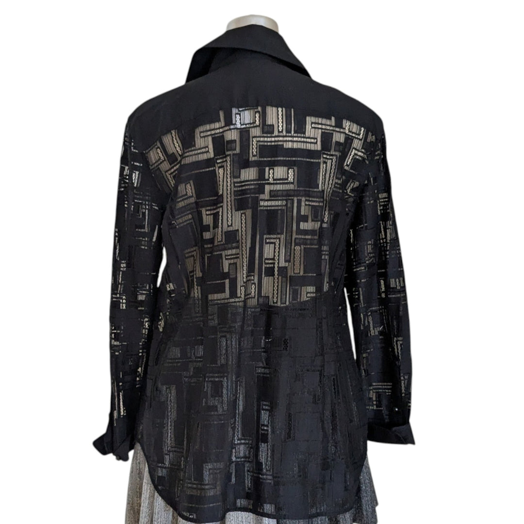 Lafayette 148 James Lace Top Size XL