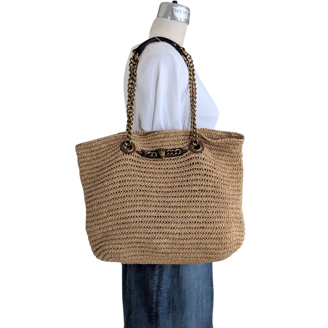 Kurt Geiger Chelsea Straw Shopper Tote