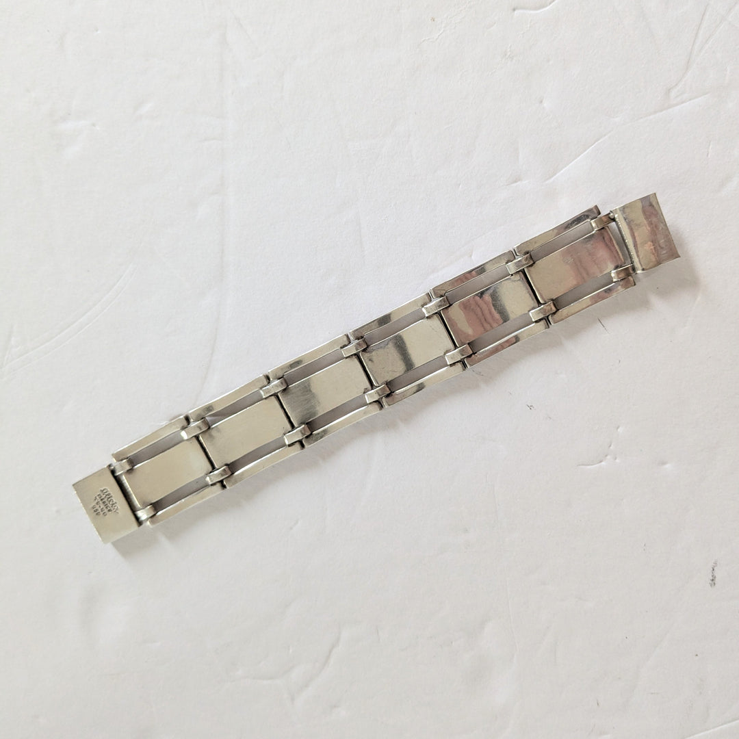 Alicia de la Paz Taxco Mexican Sterling Silver Paneled Bracelet