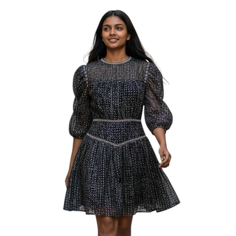 Maje Sequin Embellished Cocktail Dress Size 36/6