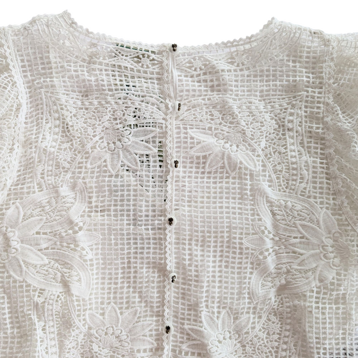 FARM Rio Guipire Lace Top Size Large