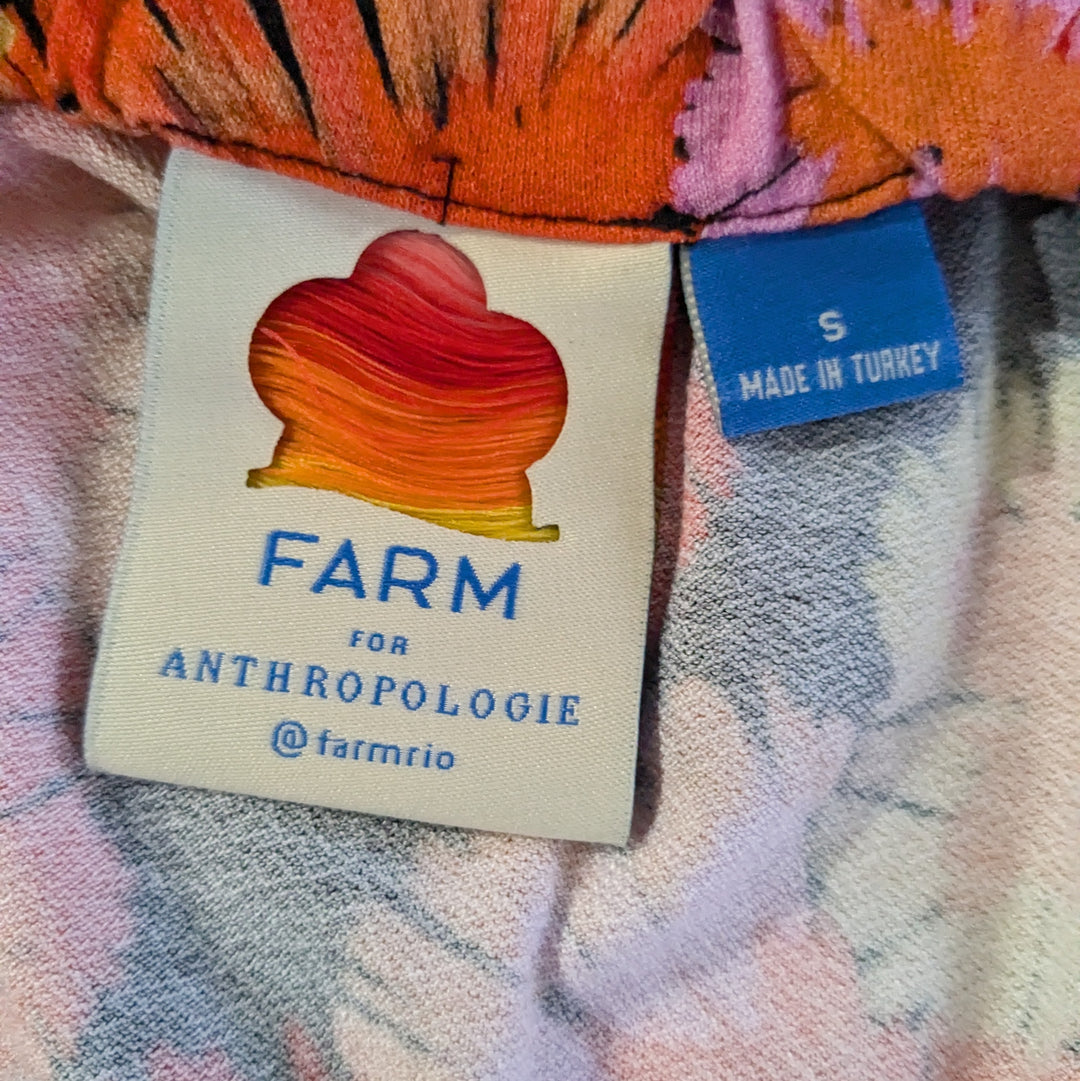 FARM Rio Anthropologie Draped Slip Skirt Size Small