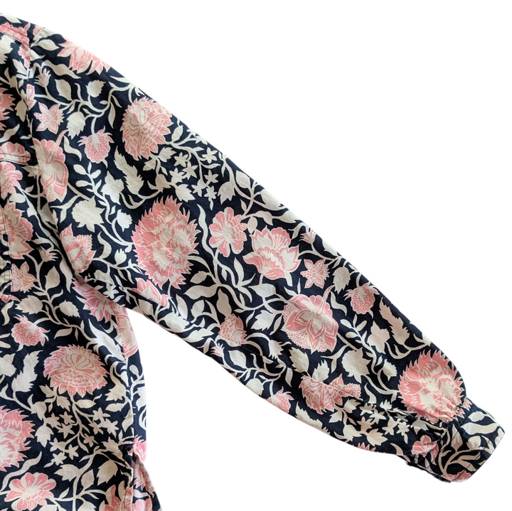 Lucky Brand Cropped Floral Shirt Size Small