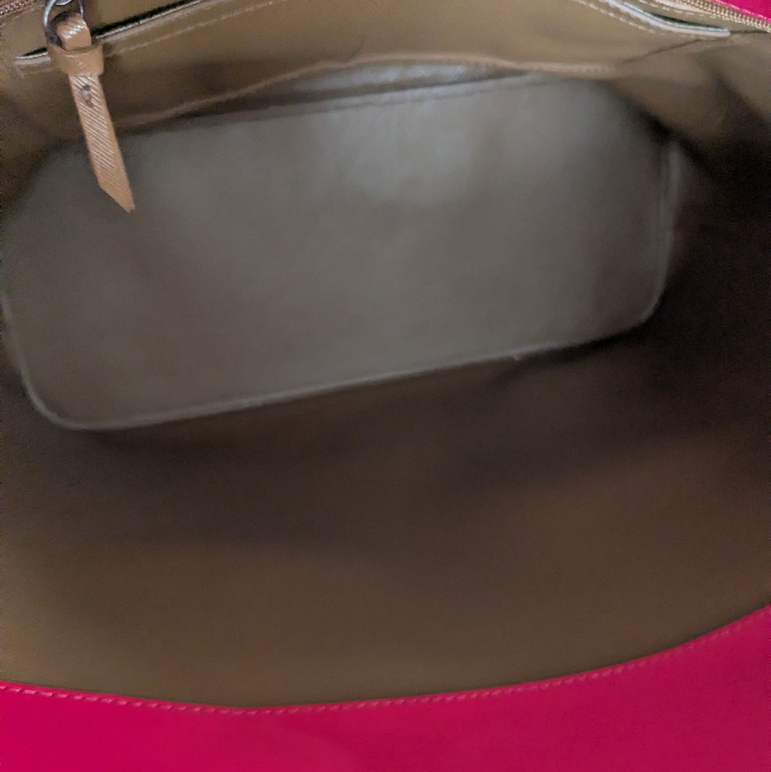 DKNY Hot Pink Patent Leather Tote