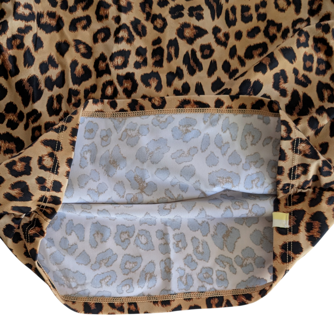 Summer Salt Leopard Print Rash Guard Size 4