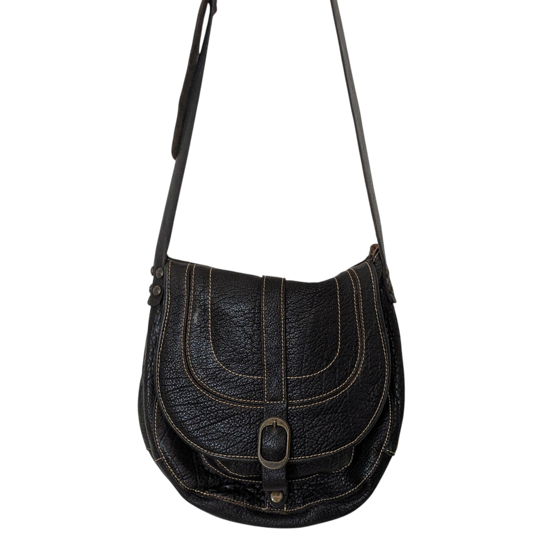 Patricia Nash Leather Saddle Bag