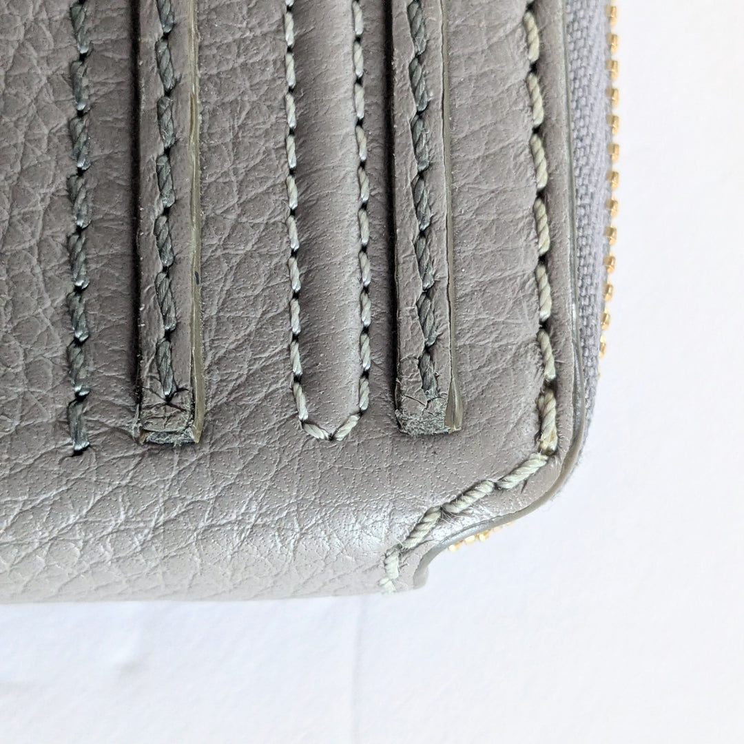 Chloe Marcie Gray Zip Around Wallet