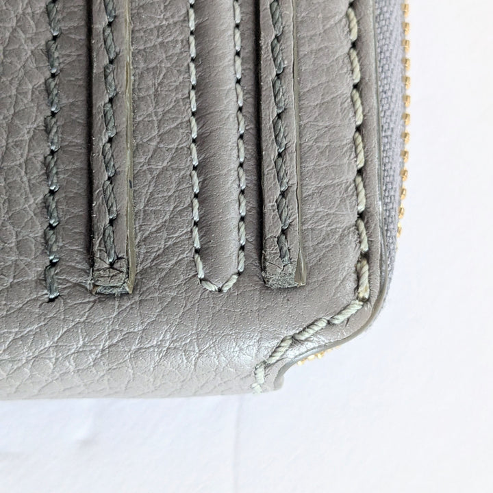 Chloe Marcie Gray Zip Around Wallet