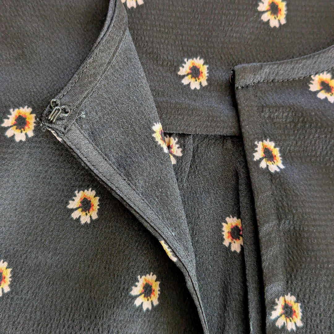 Ted Baker Black Print Top Size Large