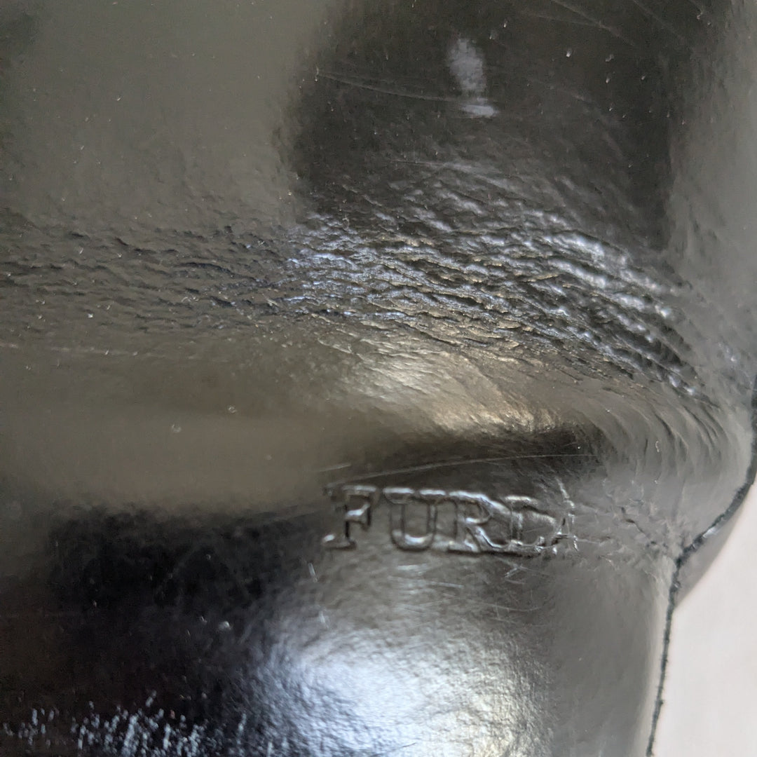 Furla Black Leather Tote Bag