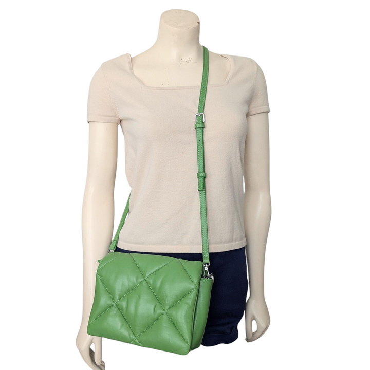 Stand Studio Leather Convertible Puffer Bag