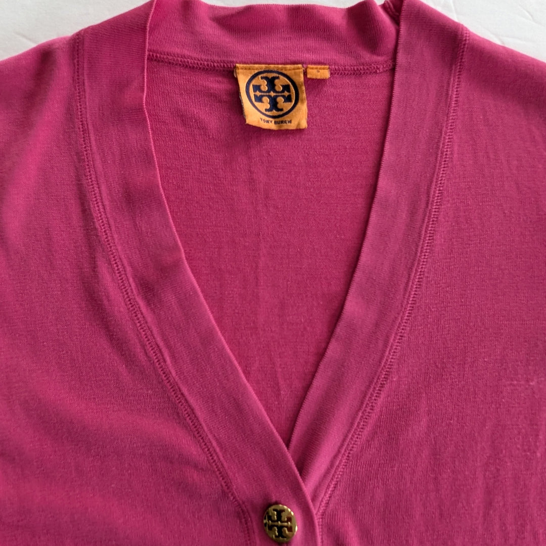 Tory Burch Simone Cotton Cardigan Size Small