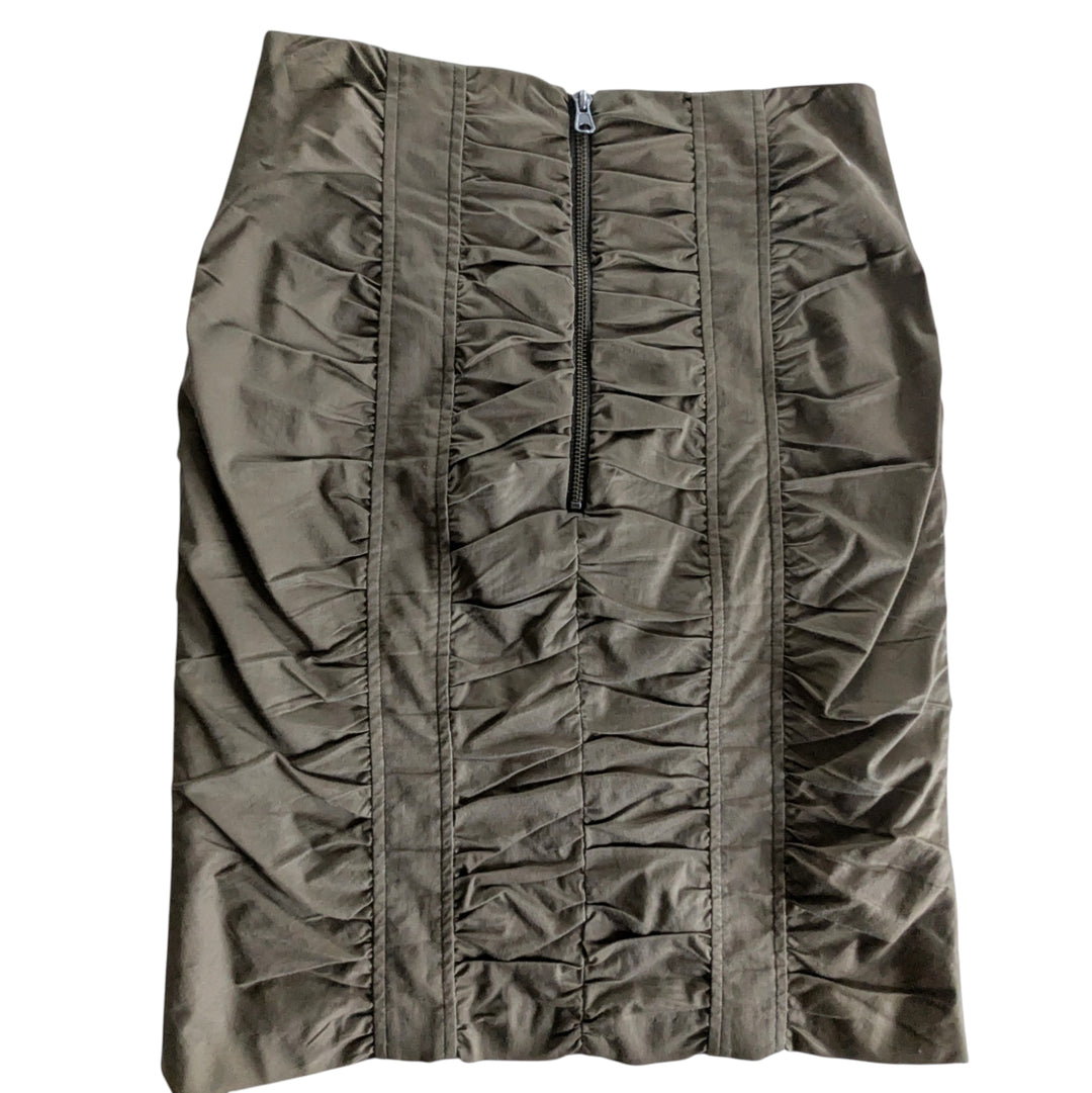Nanette Lepore Shirred Cotton Skirt Size 2