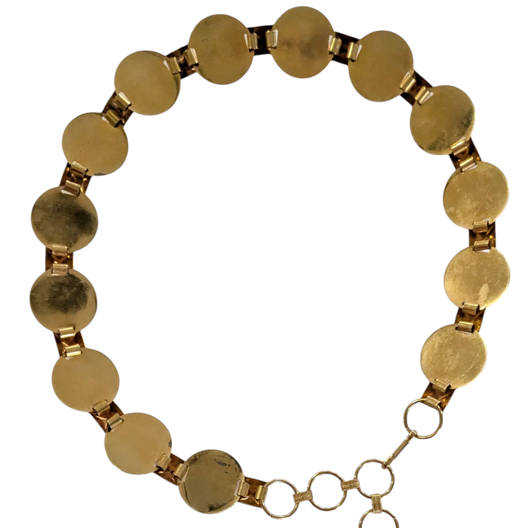 Vintage Gold Disk Belt
