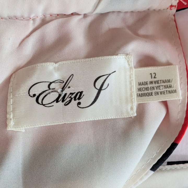 Eliza J Poppy Scarf Print Maxi Dress Size 12