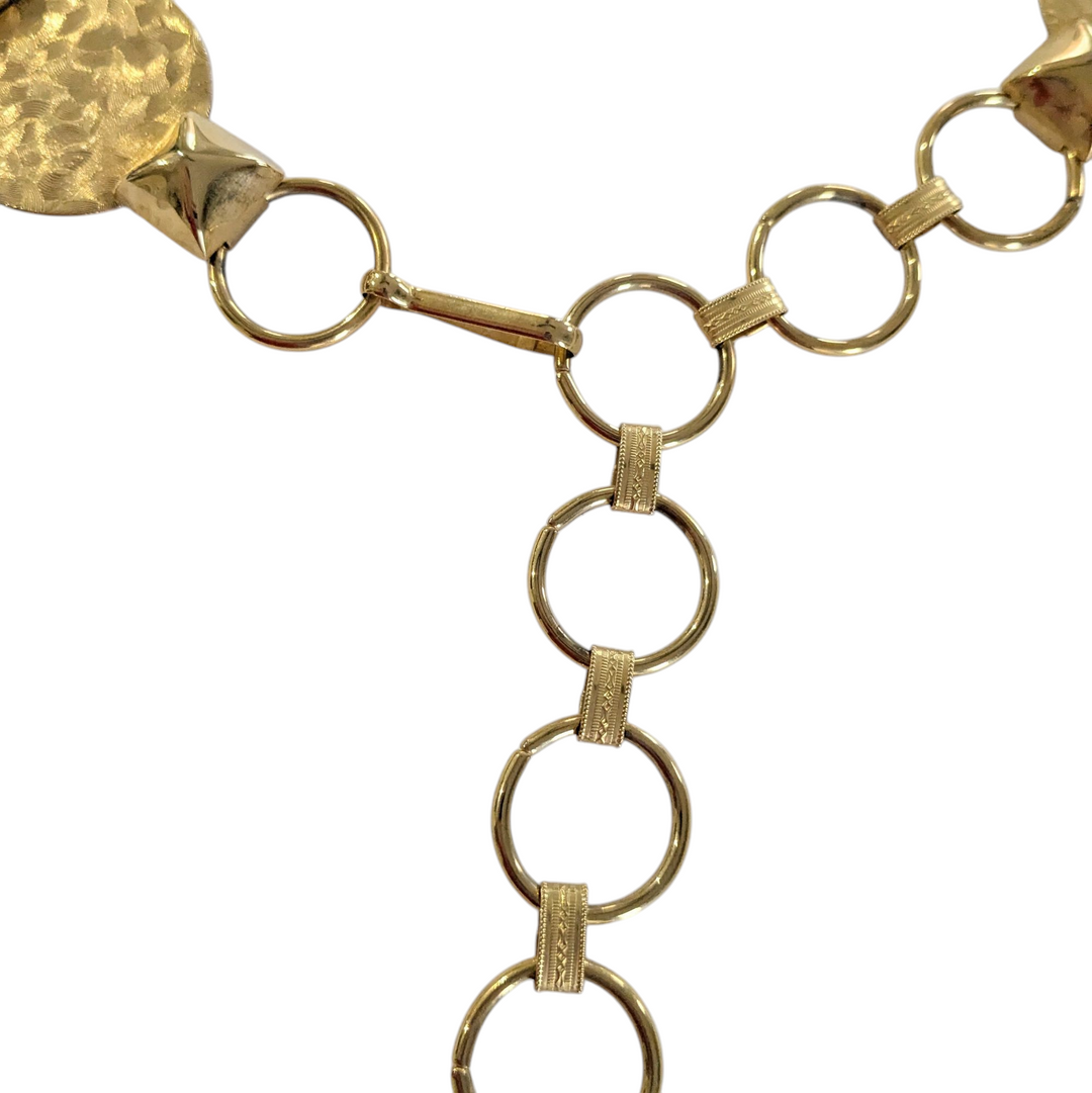 Vintage Gold Disk Belt