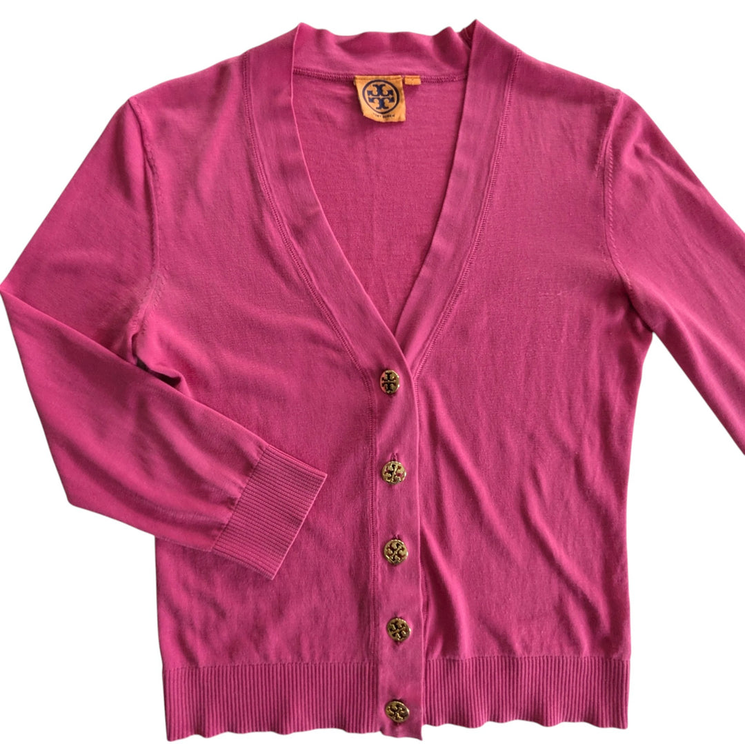 Tory Burch Simone Cotton Cardigan Size Small